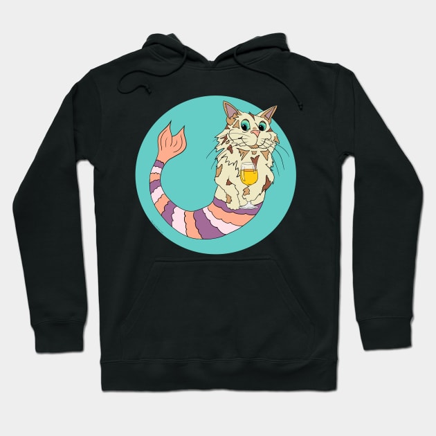 Carla the Calico Purrmaid Hoodie by abrushwithhumor